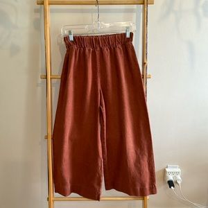 Elizabeth Suzann Florence pants in mid weight linen. Size Small Short.